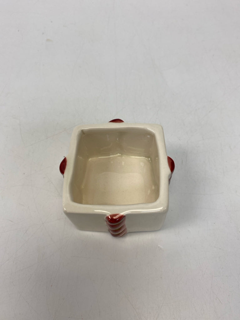 White Red Ceramic Christmas