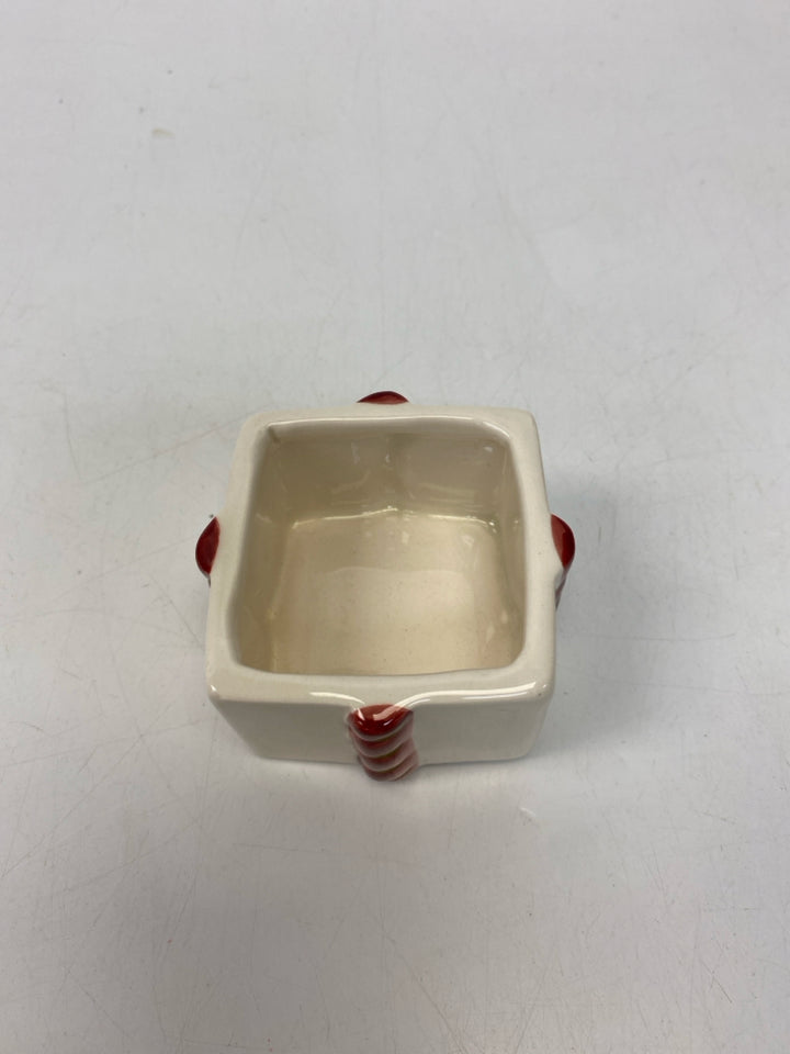 White Red Ceramic Christmas