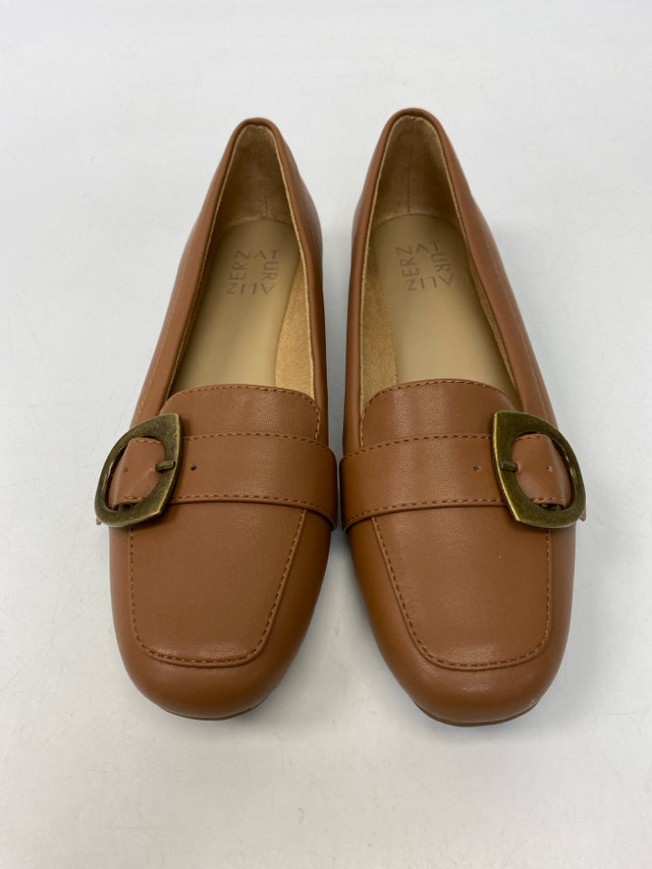 NWOT Naturalizer  Size 7.5 Brown Buckle(s) Flats