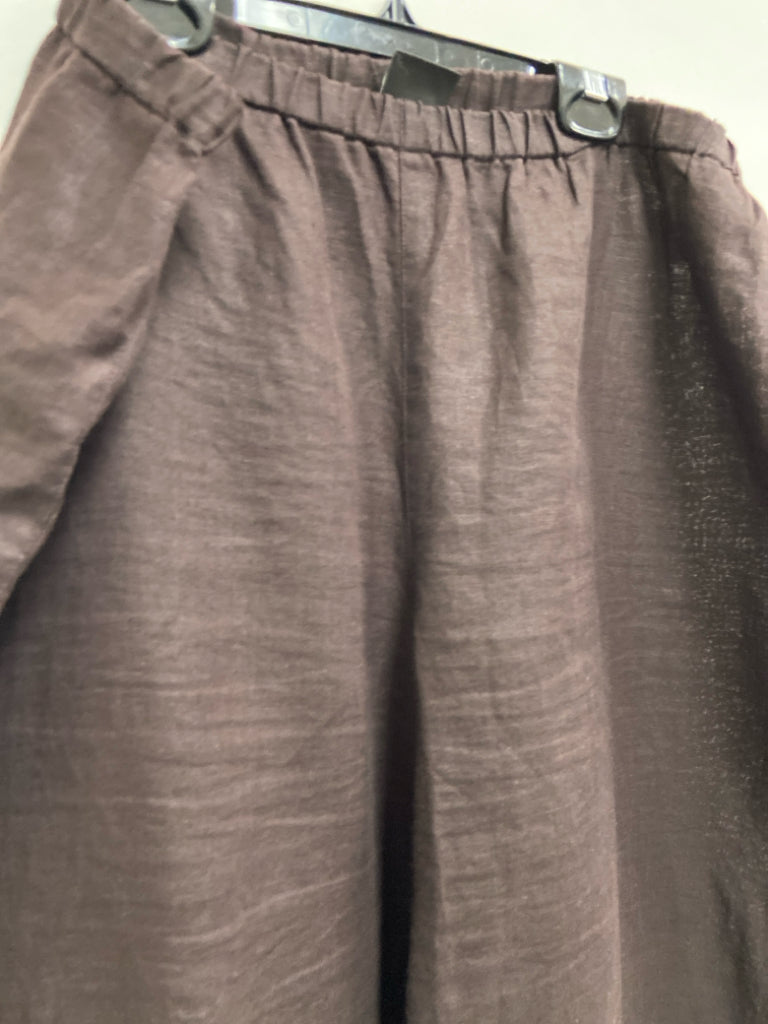 Eileen Fisher Size M Dark Brown Ladies Pants