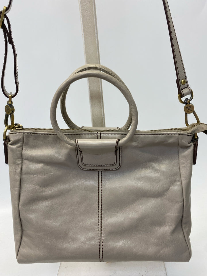 Hobo Gray Leather Handbag