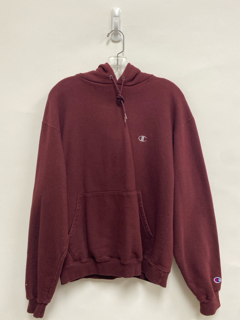 Champion Size M Maroon Hooded Ladies Sweatshirt