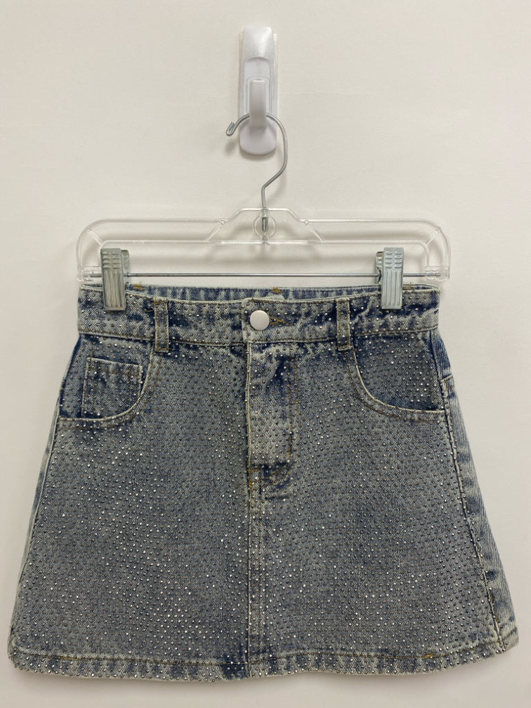 S. Fried Cotton SIZE 10 Faded Denim Studded Girl&