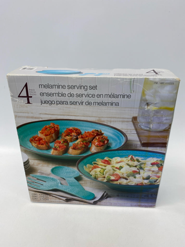 Turquoise Melamine Serving Piece