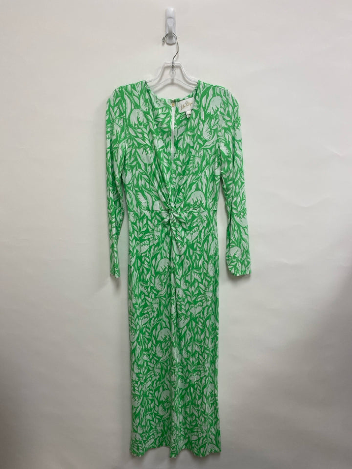 NWT LILLY PULITZER Size 6 Mint Green White Floral Maxi Ladies Dress