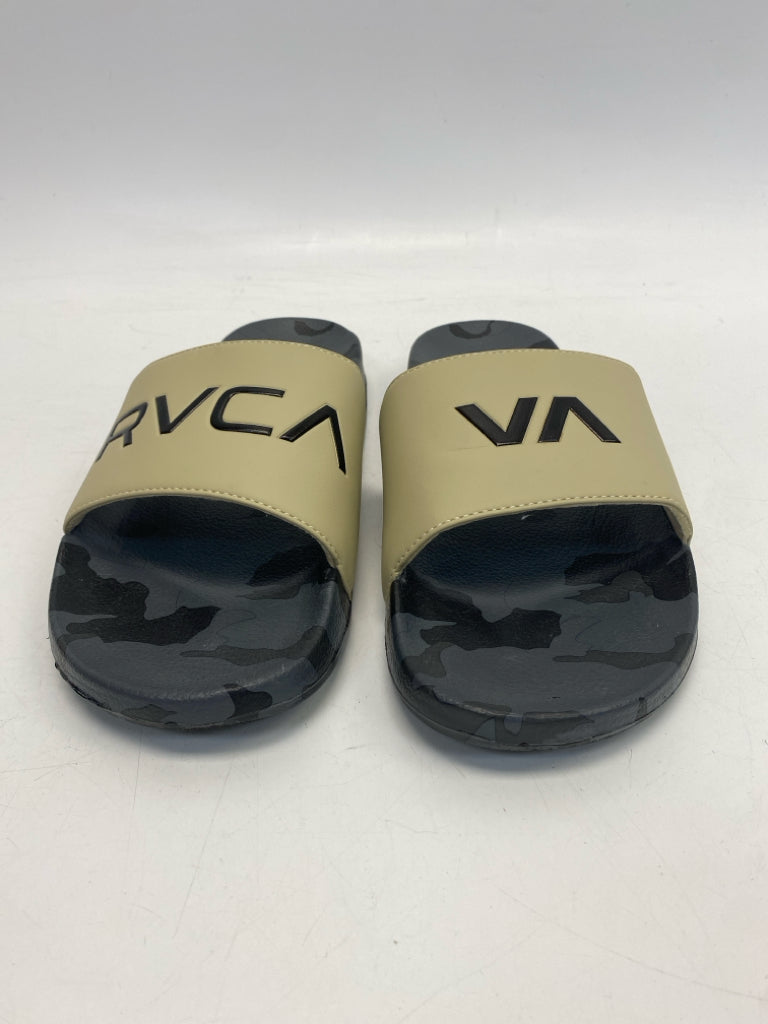 RVCA Size 45 Cream/Brown Gray Men&