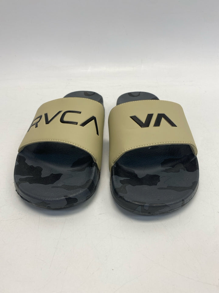 RVCA Size 45 Cream/Brown Gray Men&