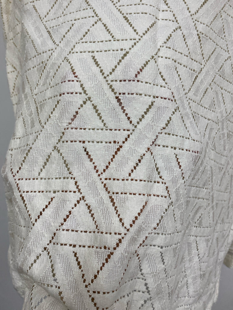 Banana Republic Size S Cream Cut-Out Long Sleeve Ladies Top