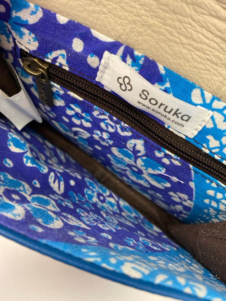 Soruka Blue Tan/Blk Animal Print Crossbody