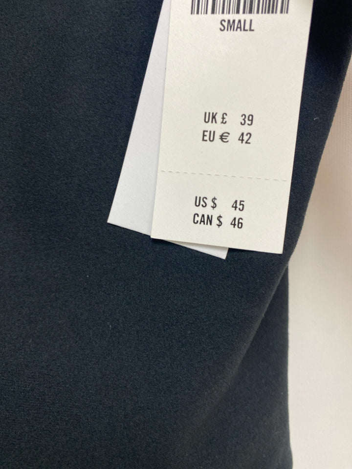 NWT Size S Black White Trimmed Athletic Top
