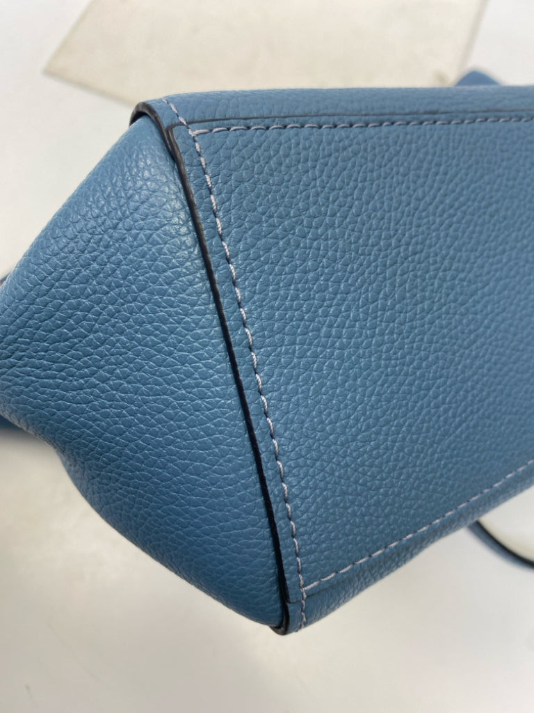 Coach Blue Turnlock Chain Tote 57107