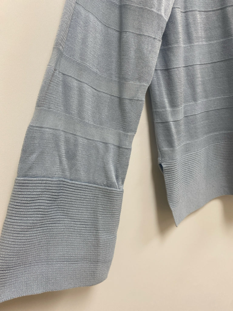 NWT HAVEN Size M Powder Blue Texture Long Sleeve Ladies Sweater