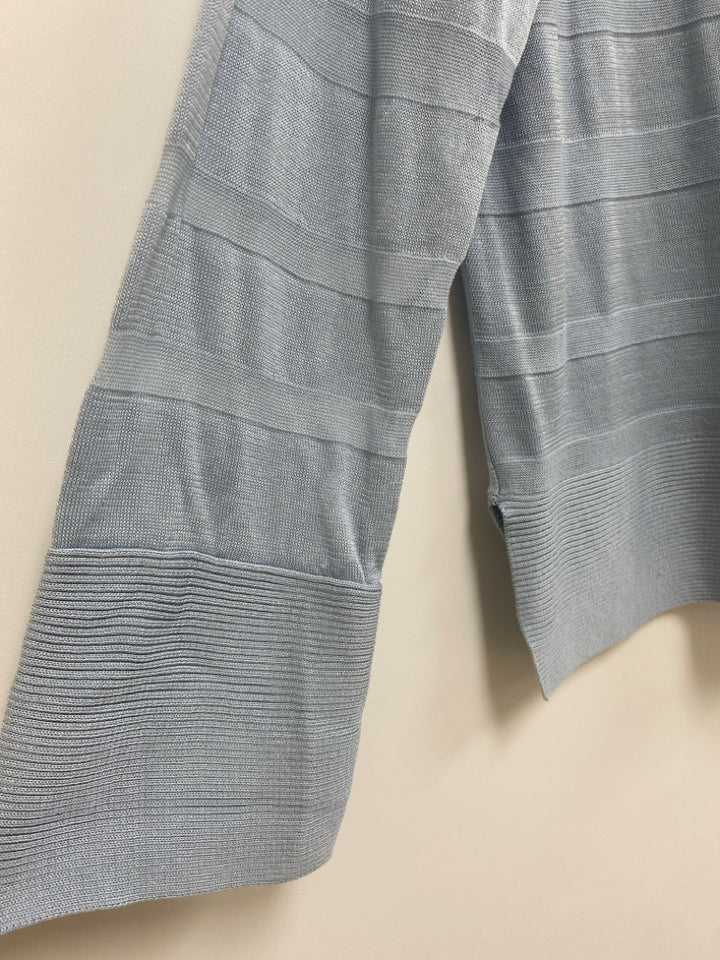 NWT HAVEN Size M Powder Blue Texture Long Sleeve Ladies Sweater