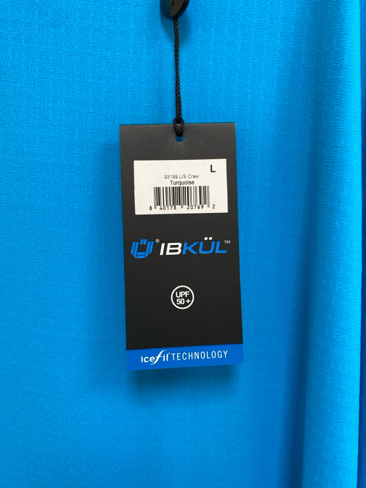 NWT IBKUL Size L Aqua Men&