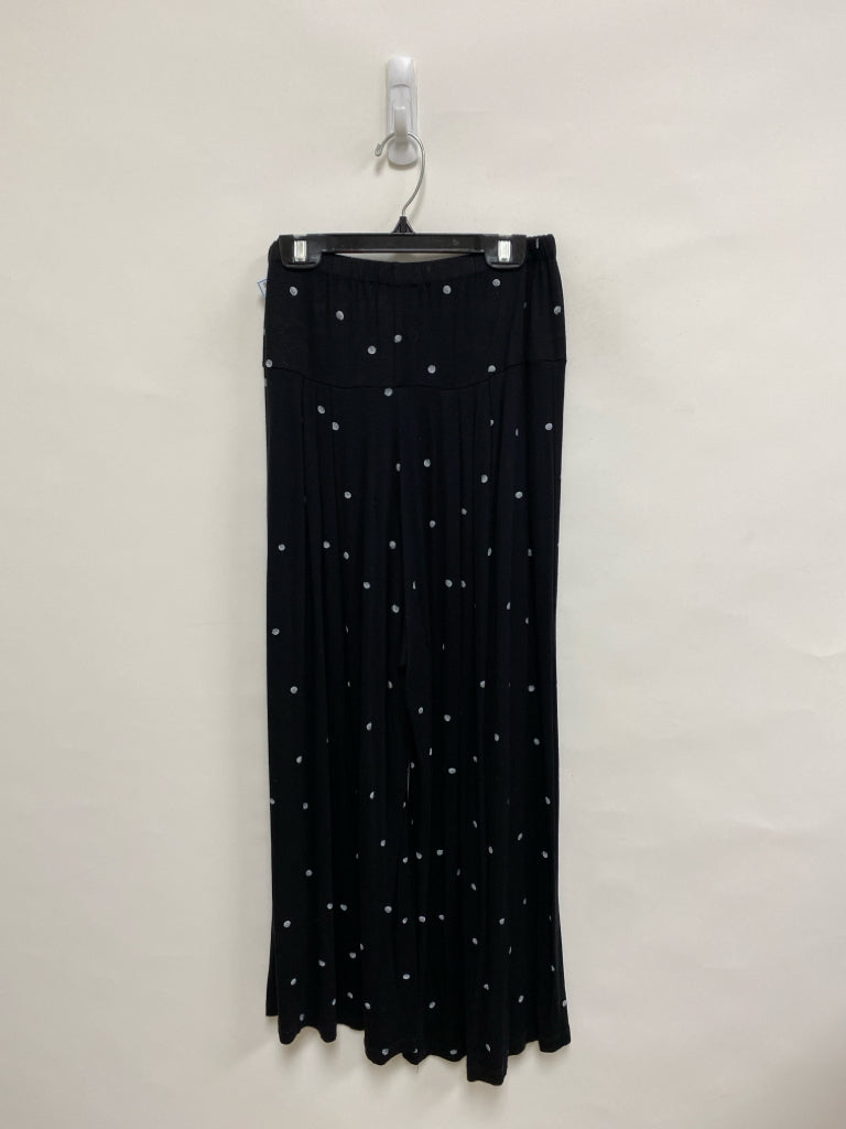 ALEMBIKA Size 4 Black White Polka Dot Wide Leg Ladies Pants