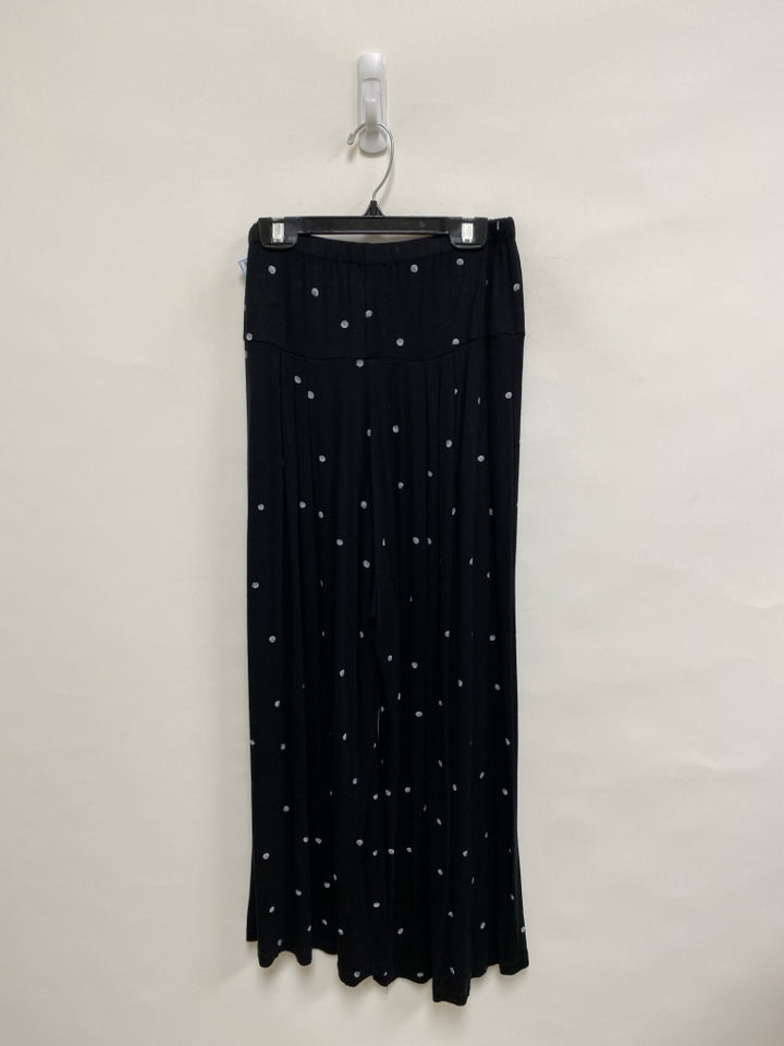 ALEMBIKA Size 4 Black White Polka Dot Wide Leg Ladies Pants