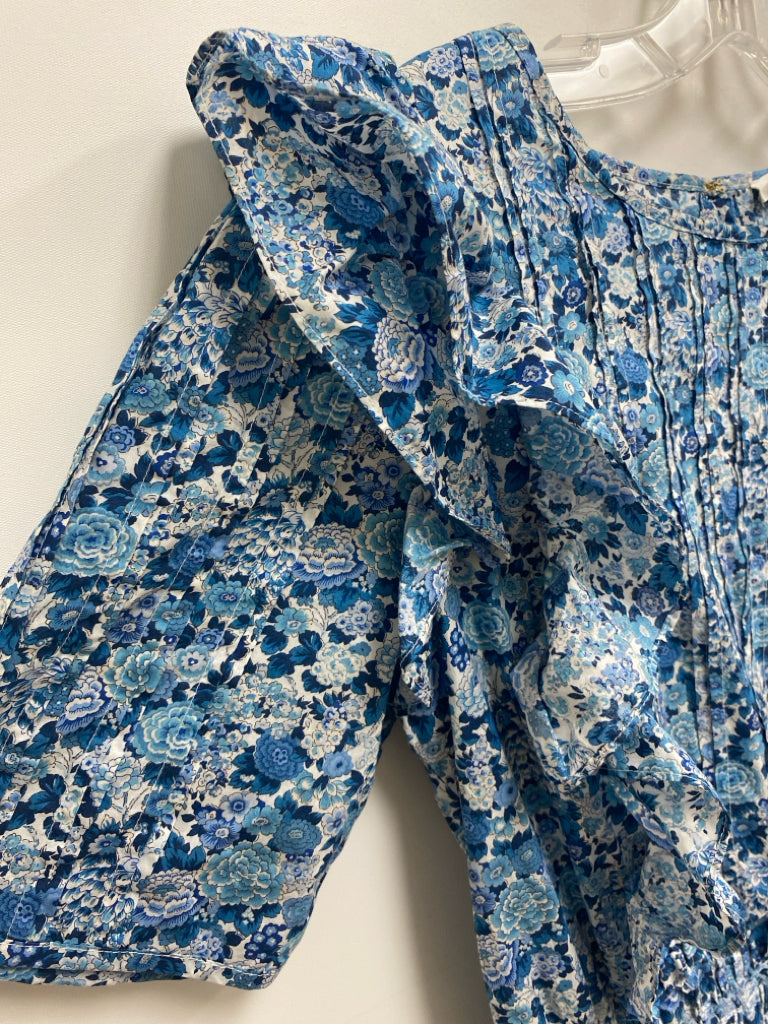 LoveShackFancy Size M Blue White Flowers Ladies Dress
