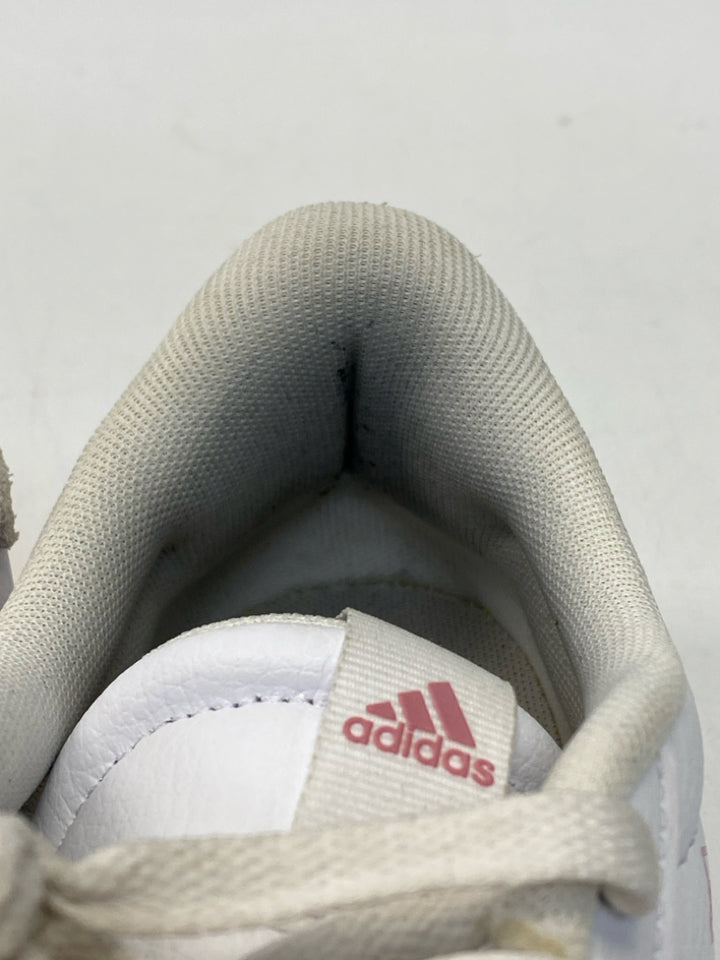 Adidas US Shoe Size 9 Wht/Cream Pink Lace-up Sneakers