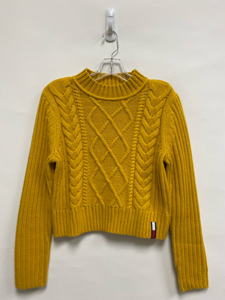 Tommy Hilfiger Size XS Mustard Texture Ladies Sweater
