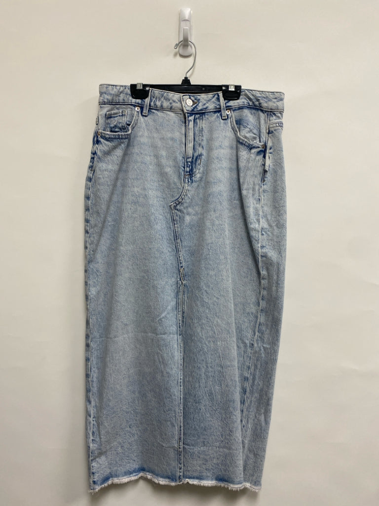 NWT maurices Size 12 Pale Blue Denim Maxi Ladies Skirt
