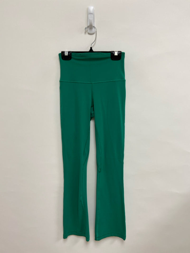 Lululemon Size 2 Green Flared Athletic Leggings