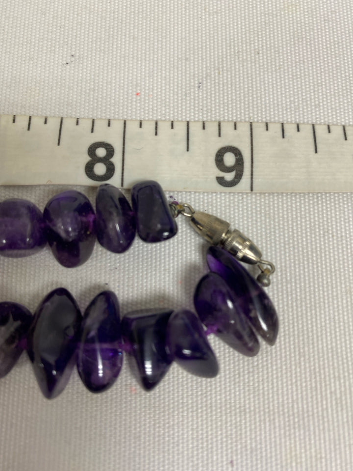 Purple Black Shapes Necklace