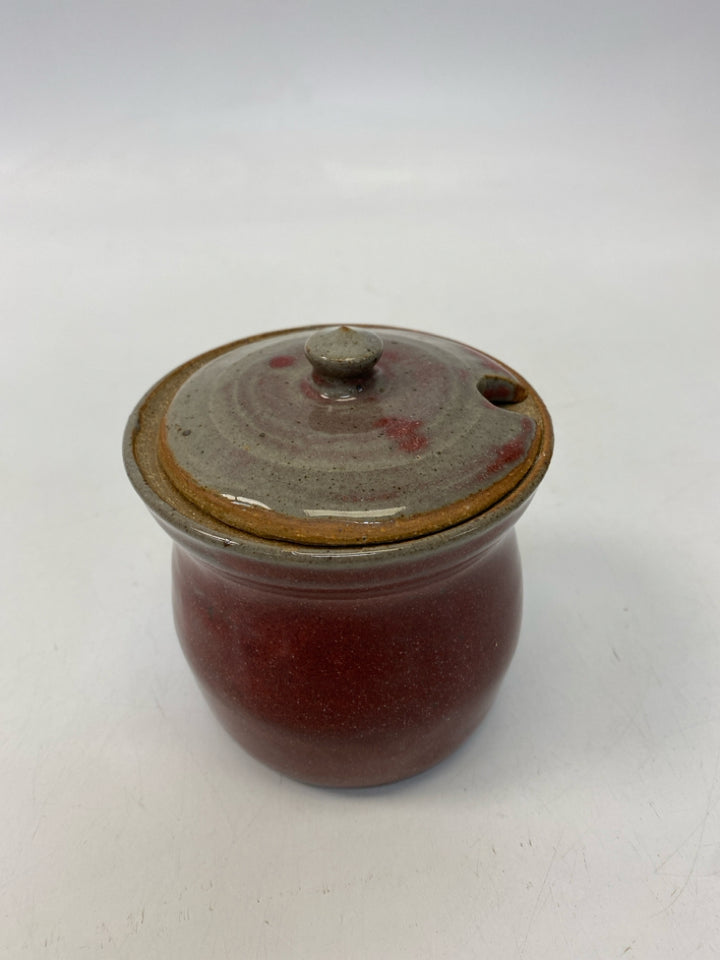 Red Ceramic Jar
