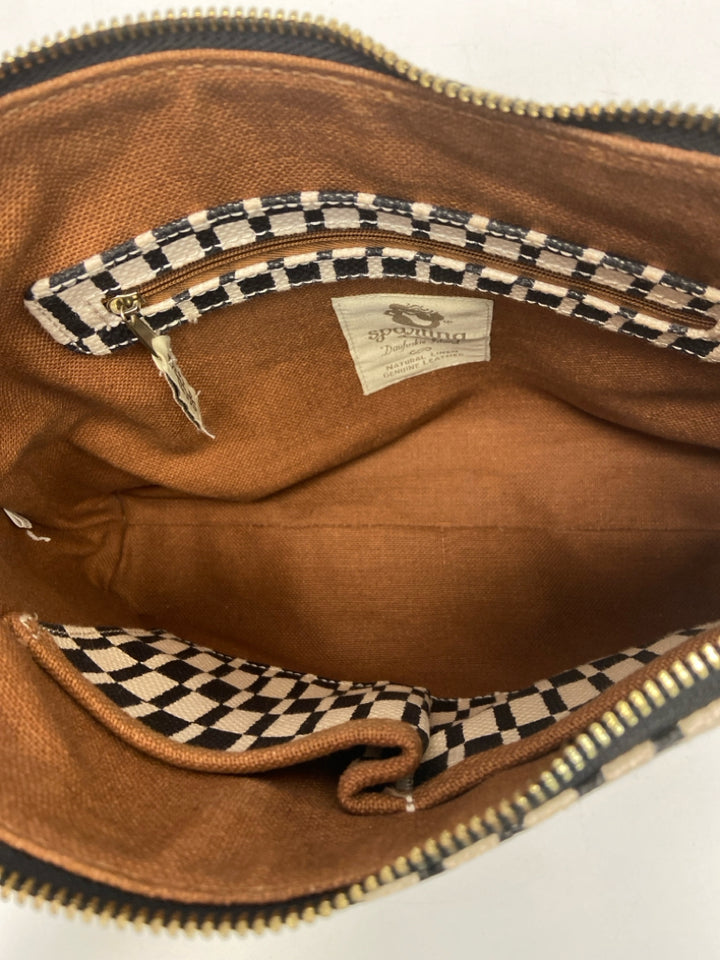 Spartina 449 Cream Black Print Handbag