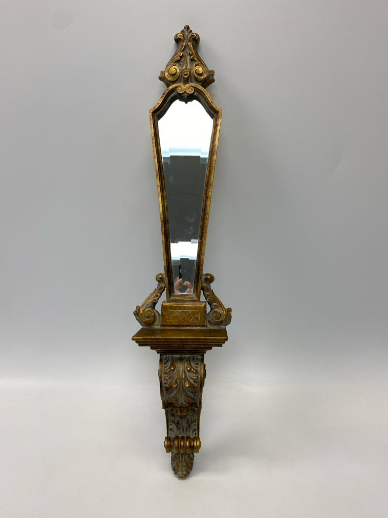 Bombay Co. Gold Gray Acanthus Sconce