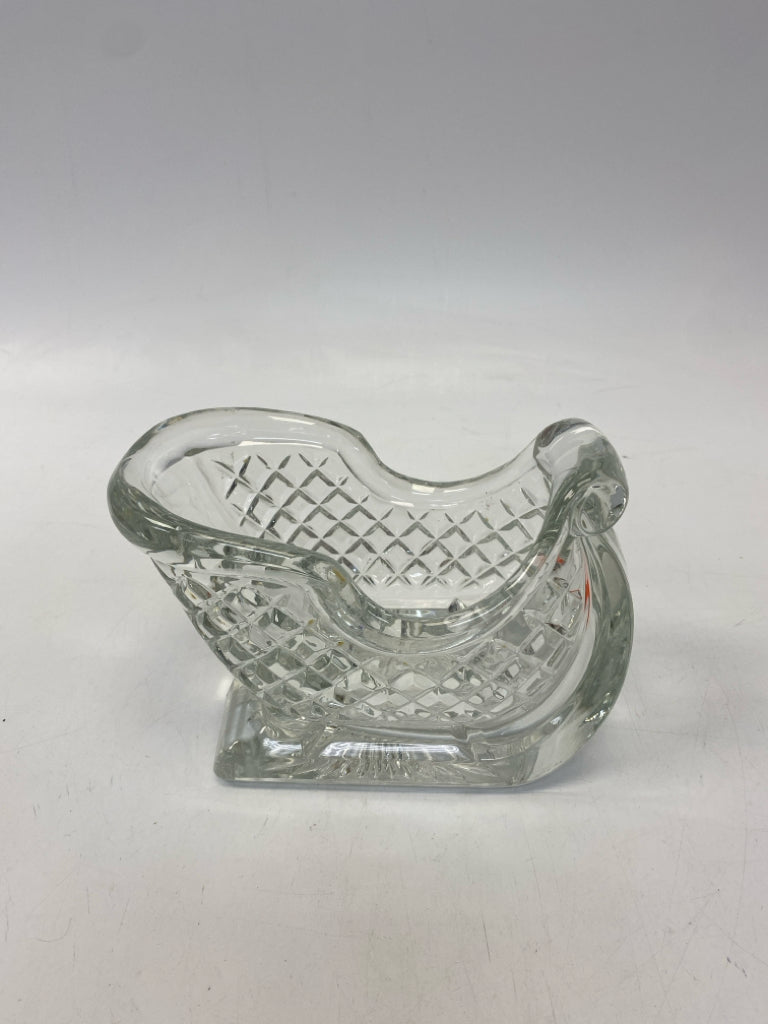 Clear Diamond Print Glass Christmas