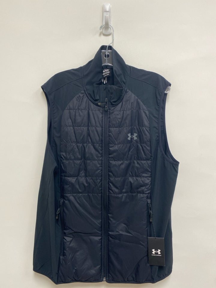 NWT Under Armour Size L Black Zip Down Men&