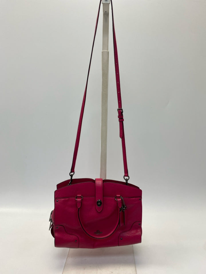 Coach Dark Raspberry Mercer Satchel 37575