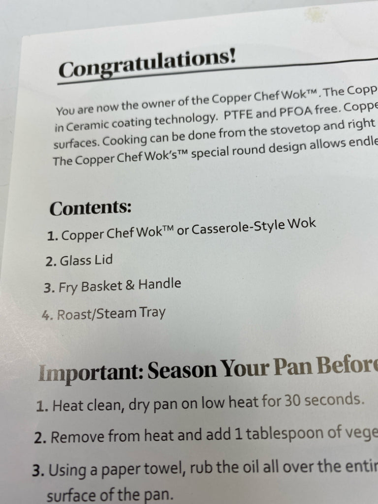 Copper Chef Copper Cookware