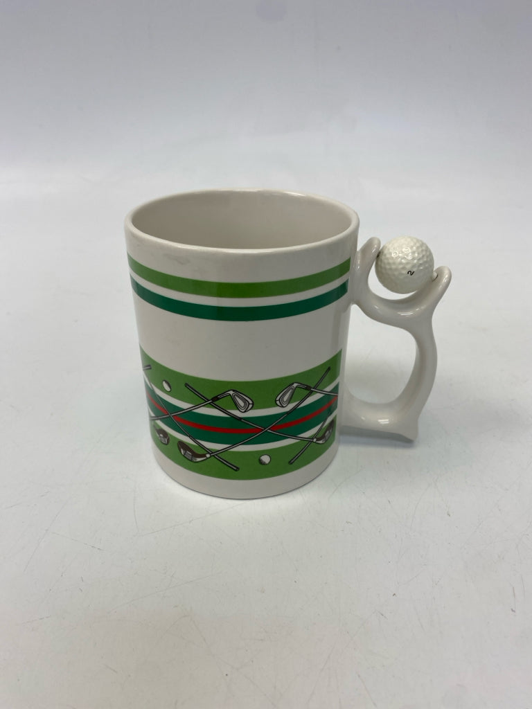 Green White Golf Coffee Mug