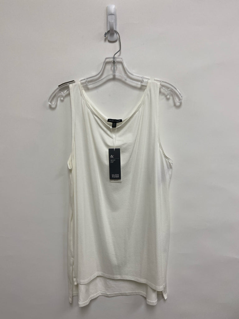 NWT Eileen Fisher Size XL White Sleeveless Ladies Top