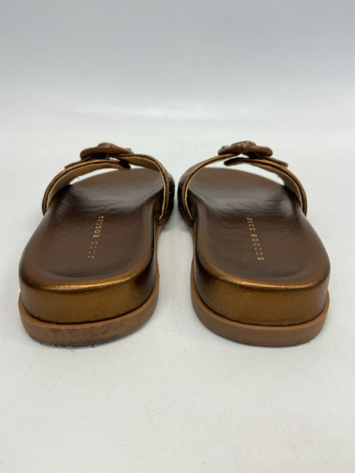 Jack Rogers  Size 6.5 Bronze Buckle(s) Metallic Sandals