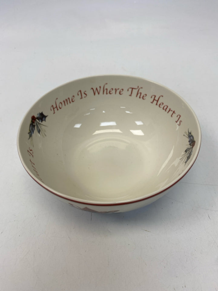 Lenox White Red/Green Cardinal Christmas