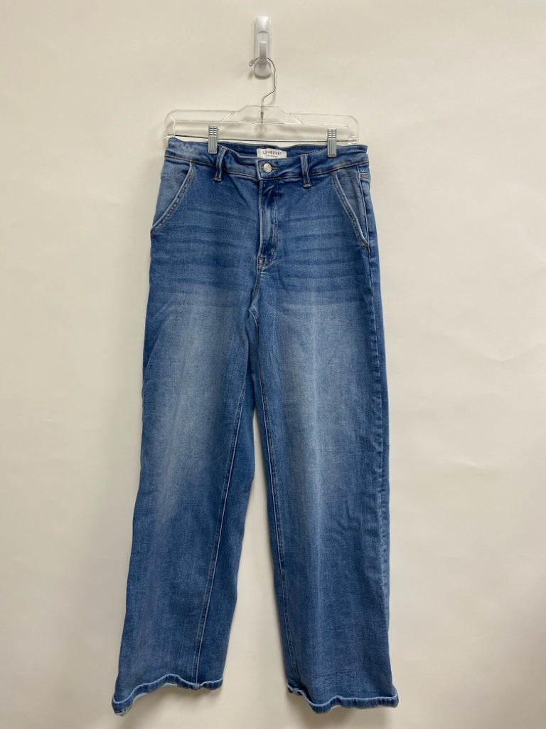 VERVET Size 11 Faded Blue Wide Leg Ladies Jeans