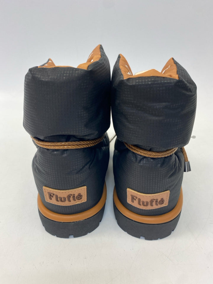 NWOT Anthropologie EU Shoe Size 40 Black Puffer Boots