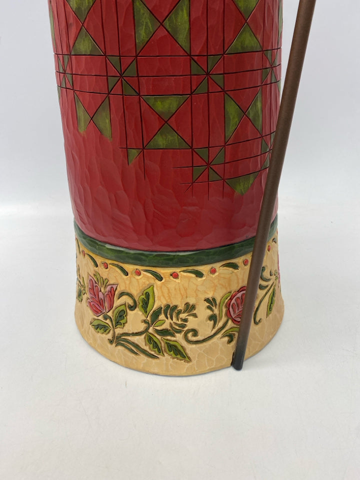 Jim Shore 28" Santa w/Lantern and Cane