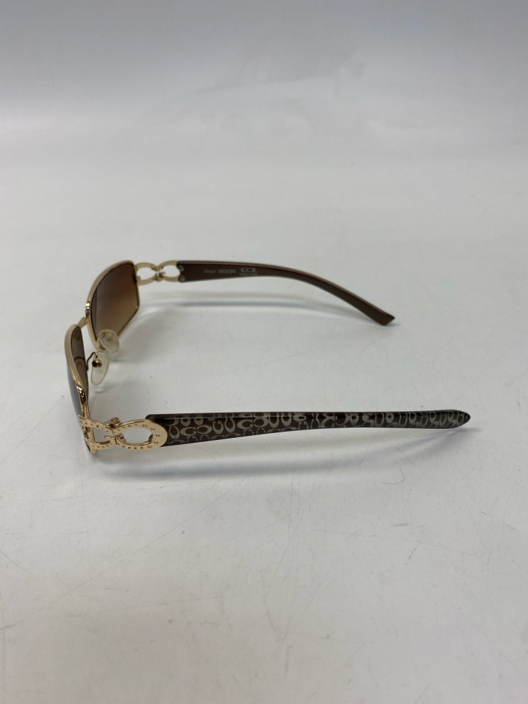 Gold Brown Sunglasses