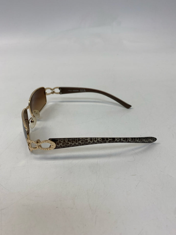 Gold Brown Sunglasses