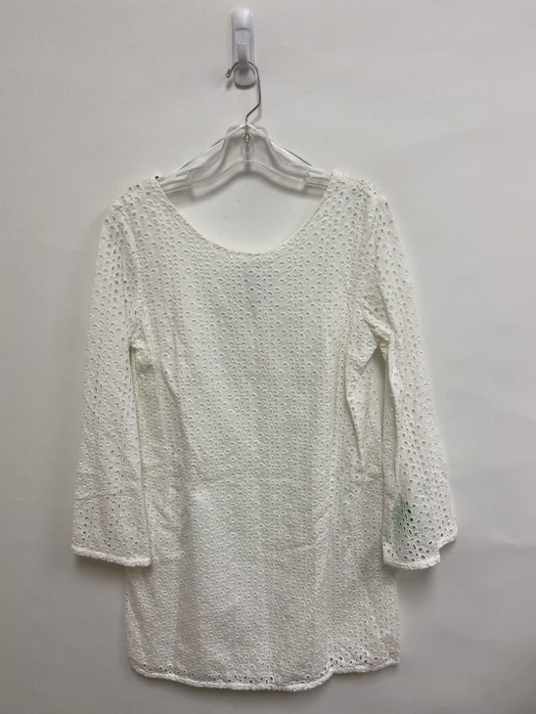 Size M White Eyelet Ladies Dress