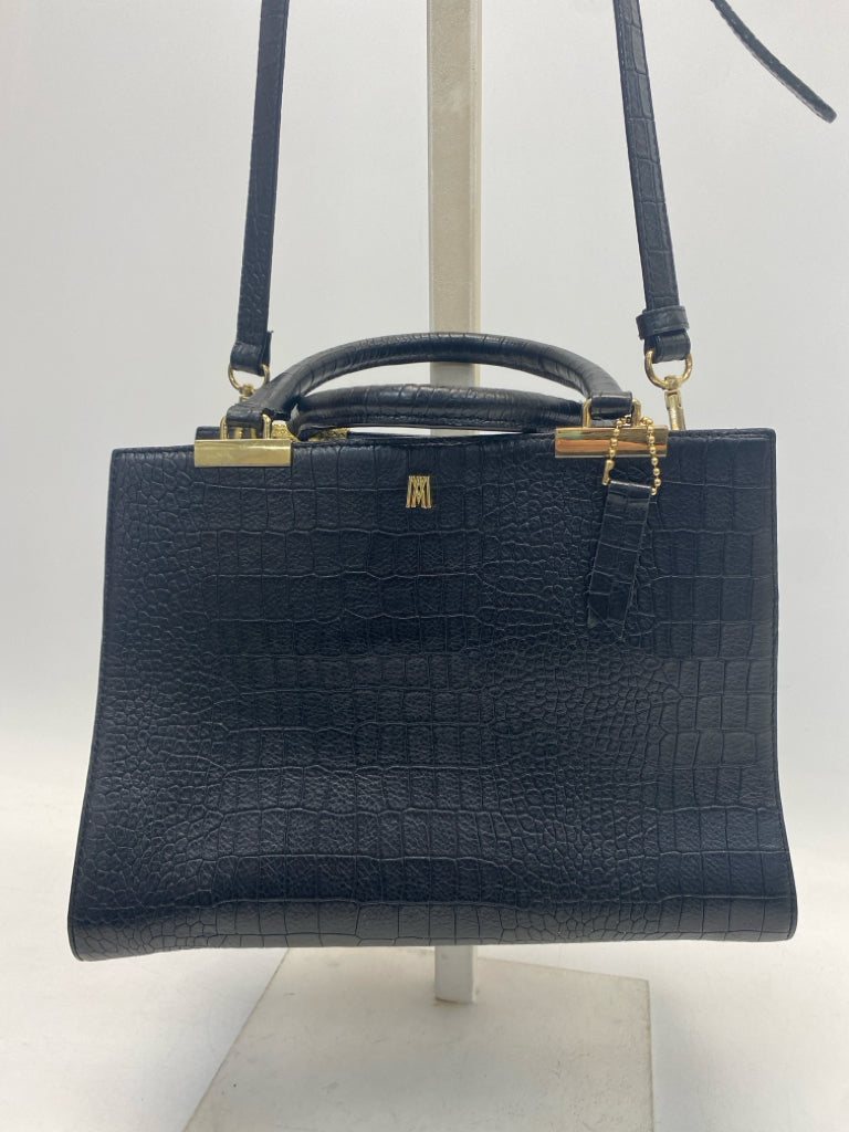 Antonio Melani Black Embossed Handbag
