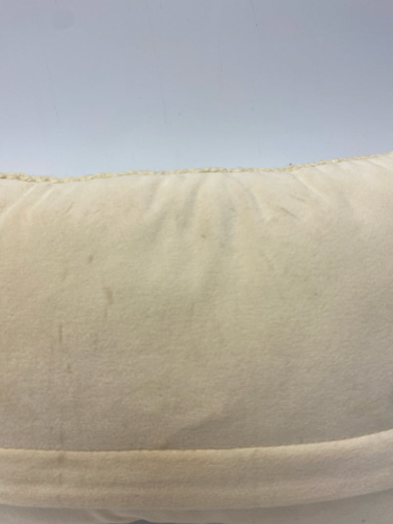 Cream/Yellow Brown/Green Bee Pillow