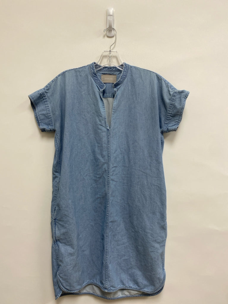 Everlane Size 00 Light Blue Chambray Ladies Dress