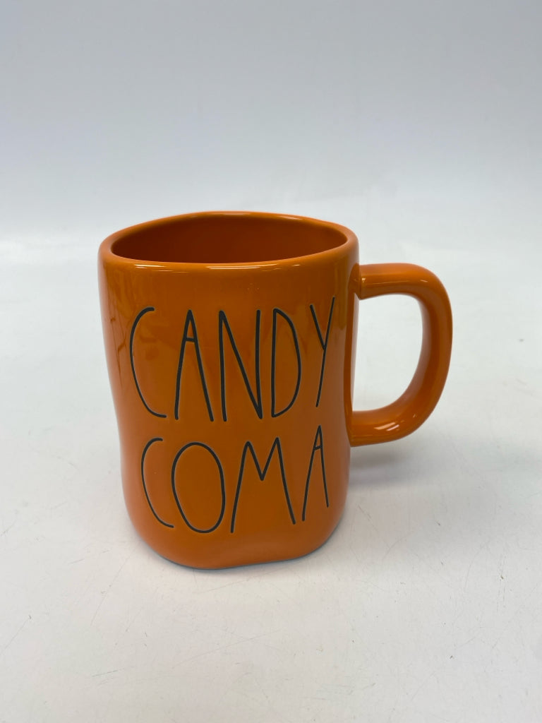 Rae Dunn Orange Black Words Halloween