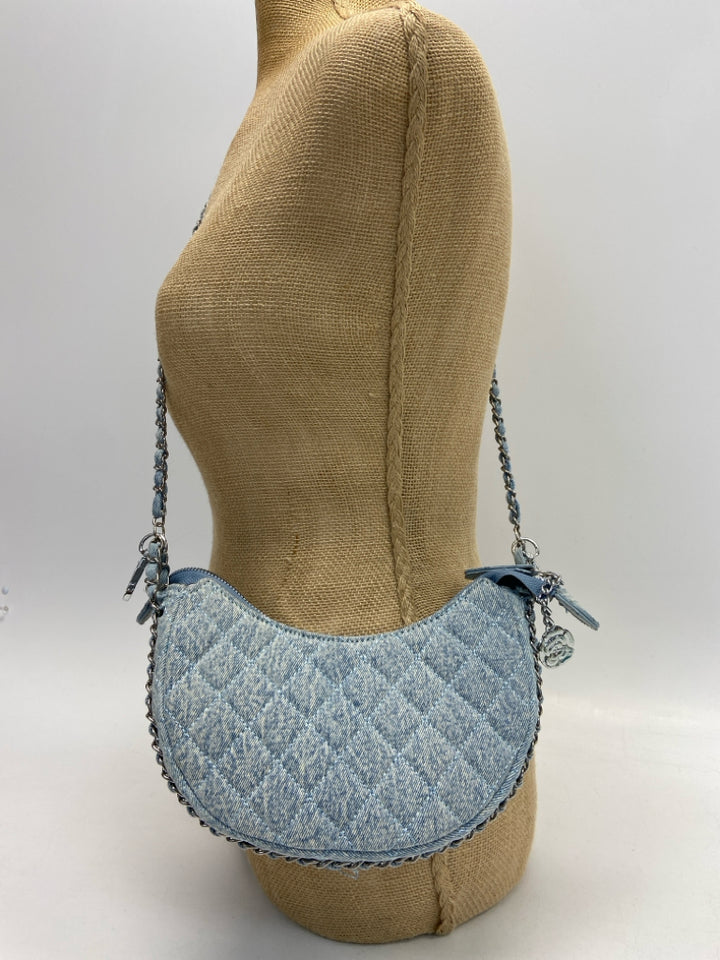 NWOT Denim Chain(s) Fabric Crossbody