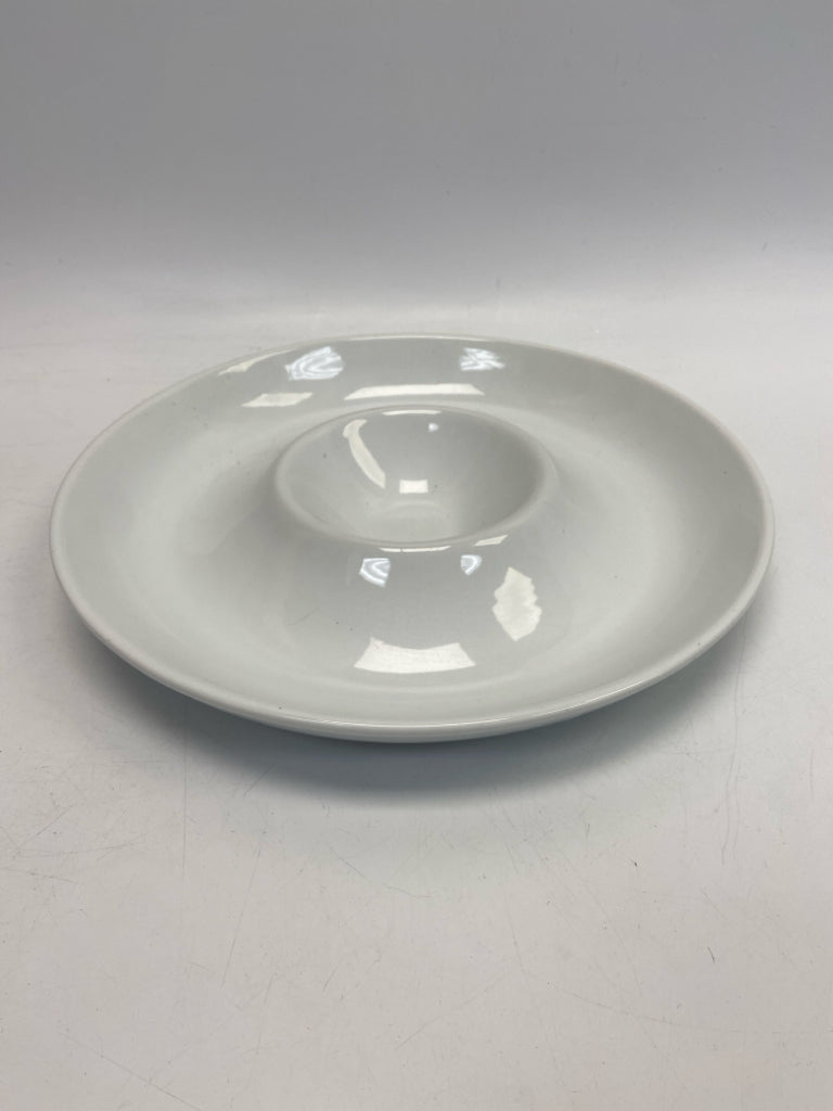 Food Network White Ceramic Chip n Dip
