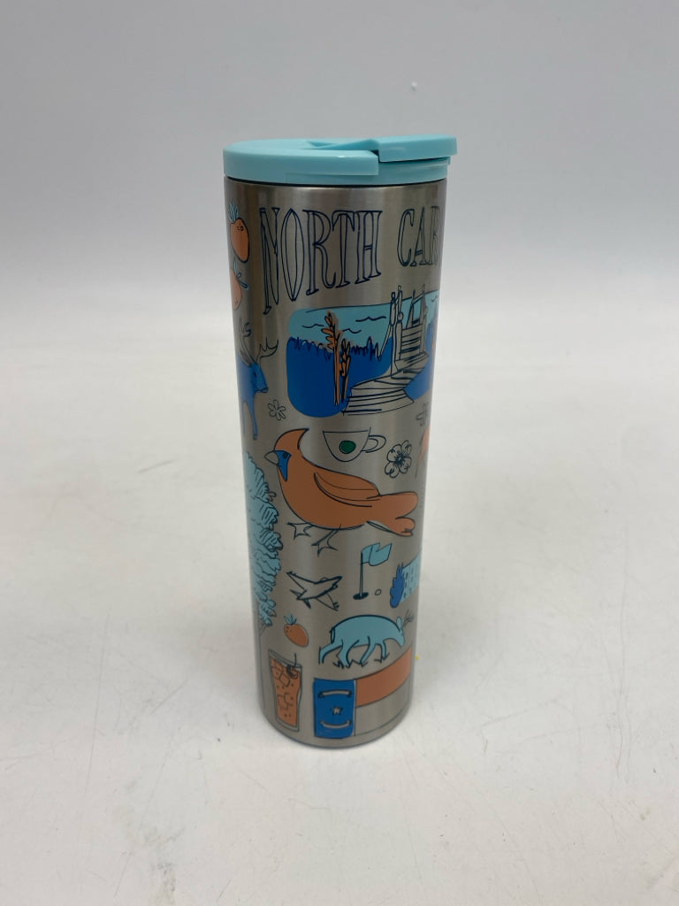 Starbucks Silver Blue/Orange Tumbler